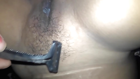 Indian brunette hairy boudi girl dances and rides a dildo