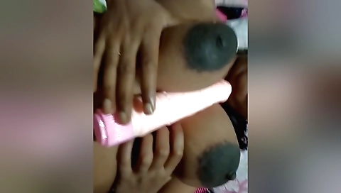 Big boobs amateur indian with big tits playing with toys