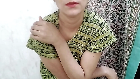 Indian girl with a sexy night dress in the bedroom