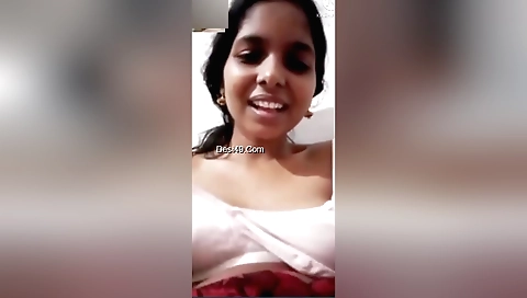 Today Exclusive -desi Tamil Chick Shows Her Boobs And Pussy 1