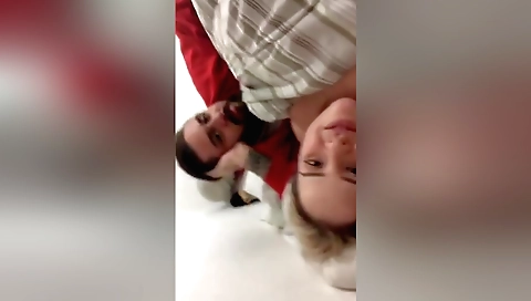 Chubby blondie's wet pussy gets banged in amateur video