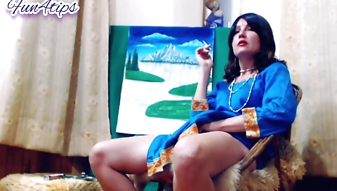 Indian girl smoking while in her room in hd solo video