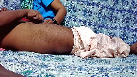 Indian girl in the kitchen doing a little bit of sex