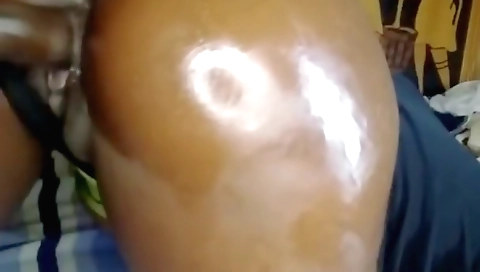 Busty bitch gets her butt filled with semen in homemade anal vid