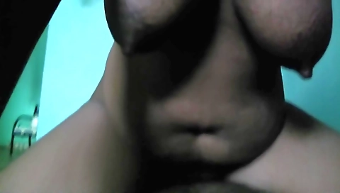 Indian whore in a big boobed and hairy outfit in POV