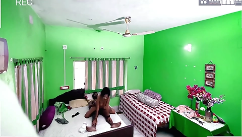 Amateur brunette shows off her small boobs in the video