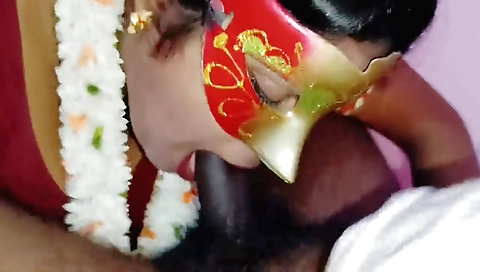 Indian brunette fucked in her pussy and in her ass