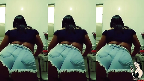 Crazy name brunette shows off naked body on webcam