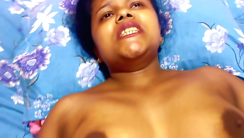 Busty brunette with large hairy pussy is fucked hard