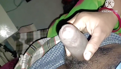 Bitching a big dick in a horny uncle and in front of the camera