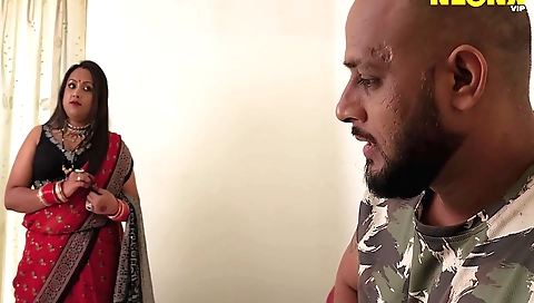 Brunette milf with big breasts enjoys a hardcore fuck