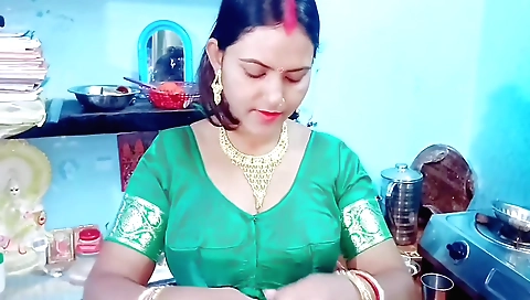 Indian brunette milf is having fun with her amateur girlfriend