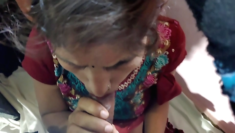 Indian brunette stepsister gets her stepbrother's dick