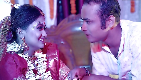 Hot wedding party with husband and lover and some sex