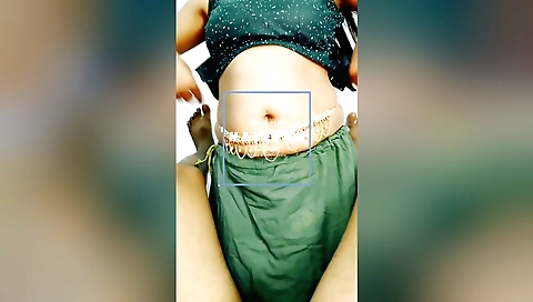 Indian brunette with small tits gets her pussy licked