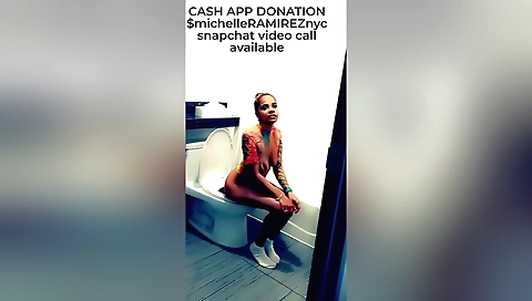 Sexy stripper stripping on the stage for amateur solo