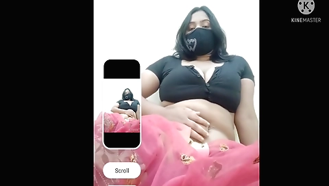 Indian New Married Bhabhi Sexy Video Call His Husband