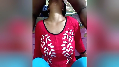 Indian bhabi gets deepthroat and fucked in her mouth and cunt