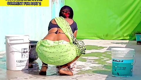 Indian hot maid sucking dick so good and receive warm cum in mouth