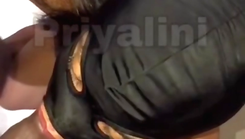 Brunette girl is cumming in mouth during a spa session