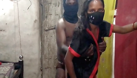 Indian teen wife fucked with a strap on in outdoor video