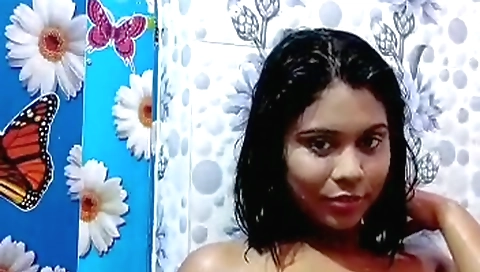 Busty brunette in sexy outfit shows off her sexy body