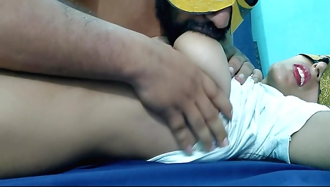 Indian teacher talks with a sexy brunette student 18+