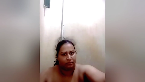 Amateur indian beaut showing off her big ass and tits