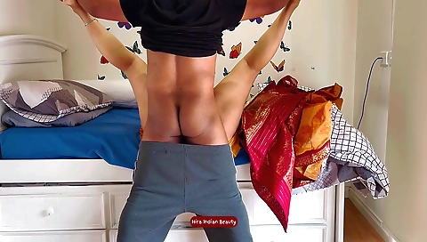 Busty indian milf with a hot sexy saree is fucked hard