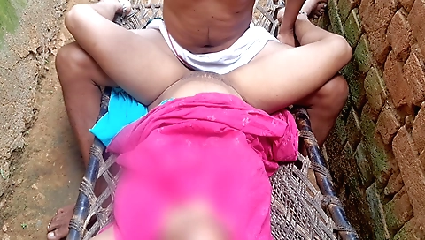 Indian girl gets fucked by friend in bedroom in a funny way