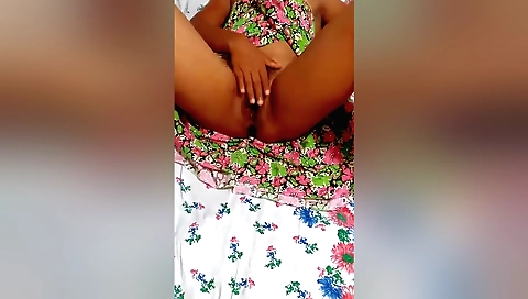 Milf with a big ass fucks her tight pussy with a dick