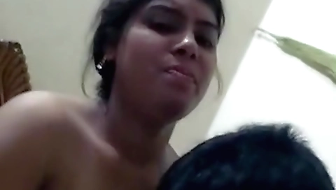 Indian babe is having her first fuck with a big black dude