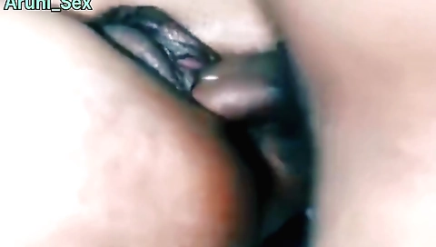 Amateur fuck video with a hairy cunt and wet pussy