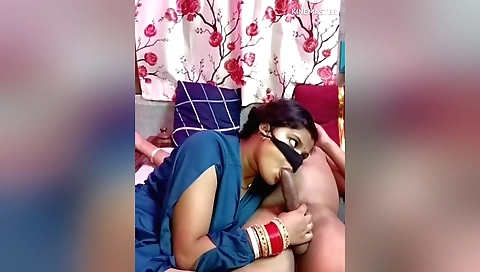 Bhabhi suck husband's dick is one of the most exciting moments