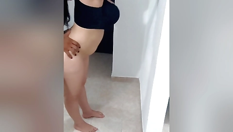 A big booty brunette milf got her stepson in the ass