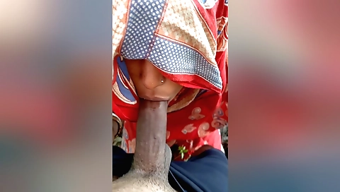 Amateur indian with big natural breasts fucks outdoors