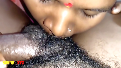 Brunette girl is fucking on the bed in a pov video