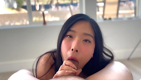 Blonde college girl gets fucked in pov with her stepbrother