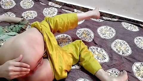 Indian horny stepmom in my stepdaughter's bed in sexy clothes