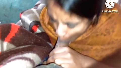 Indian handjob suck of big cock with the help of partner