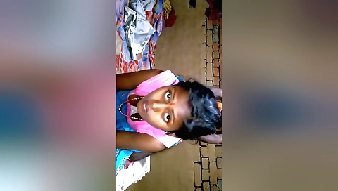 Hot brunette slut with black hair is fucked on the couch