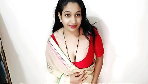 Indian hottie in red dress is going to do a hardcore fuck scene