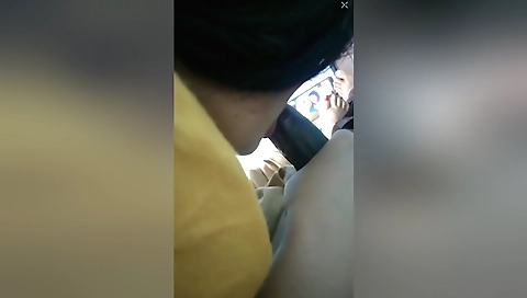 Indian bhabhi gives a cheeky blowjob on the kitchen table