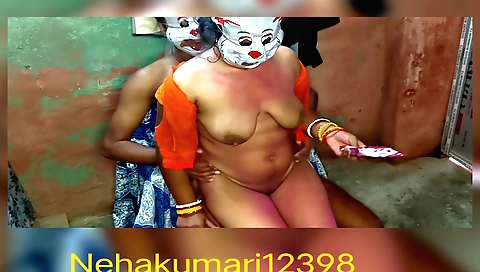 Girlie in desi outfit and fingering style in homemade vid