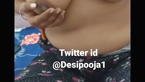 Indian lady with sexy big tits is showing off on web camera