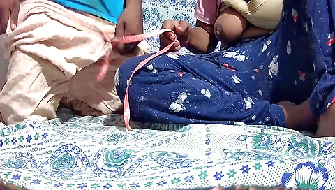 Indian chick with big tits gets fucked in the park