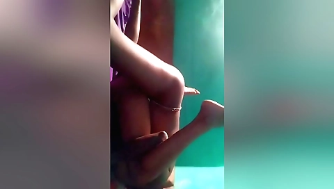 Indian wife fucks husband in a homemade video clip