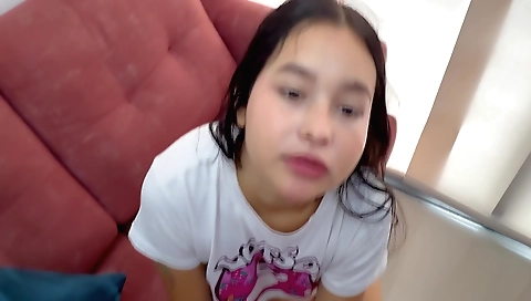 Blonde stepsister teaches her stepbrother how to fuck girls