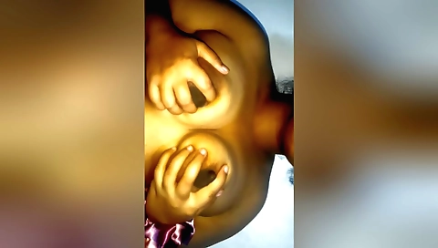 Sexy amateur teen girl with big boobs and hairy pussy