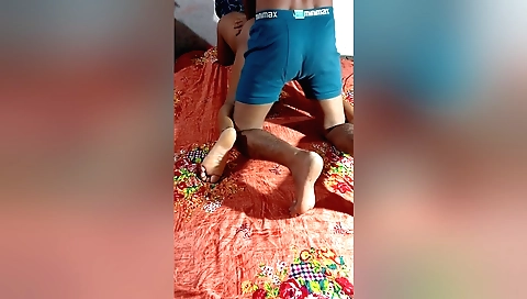 Indian brunette is in a sexy dress and is fucked on webcam